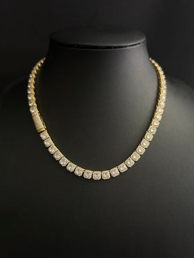 Cluster Tennis Chain - Gold