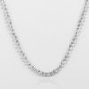 4mm Heart Tennis Chain White Gold Necklace - Premium Iced Out Jewelry