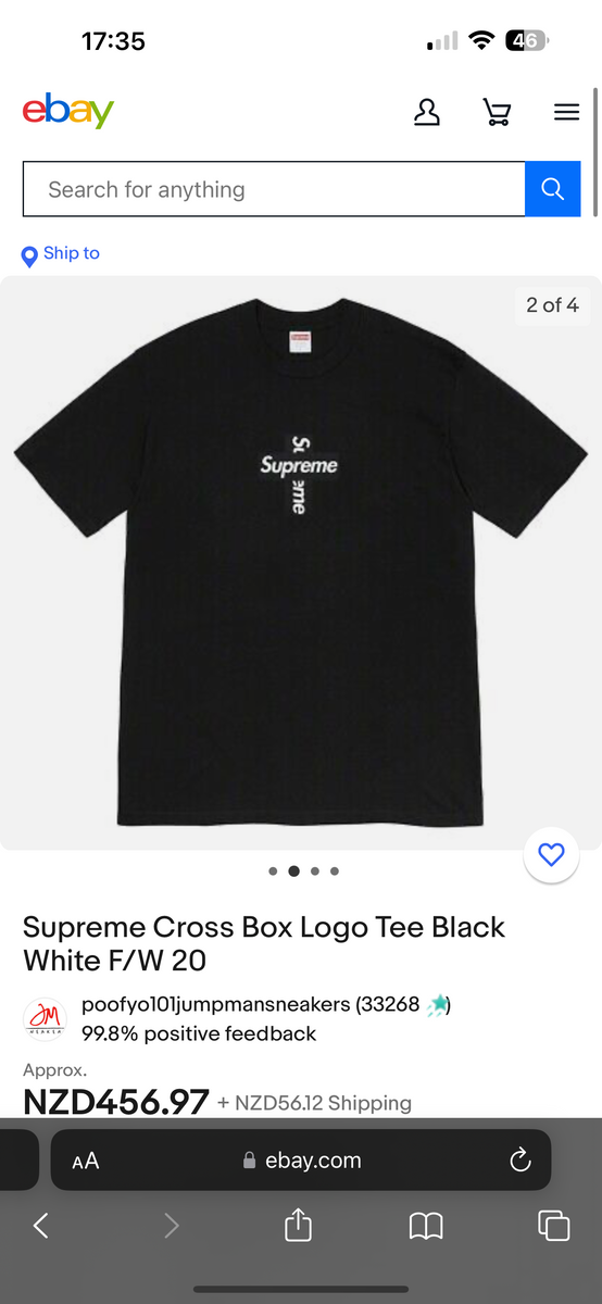 Up To 67% Off on Supreme Box Logo Tee shirt (W