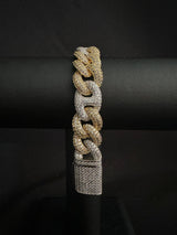 GC Cuban Link Bracelet - gold / white gold