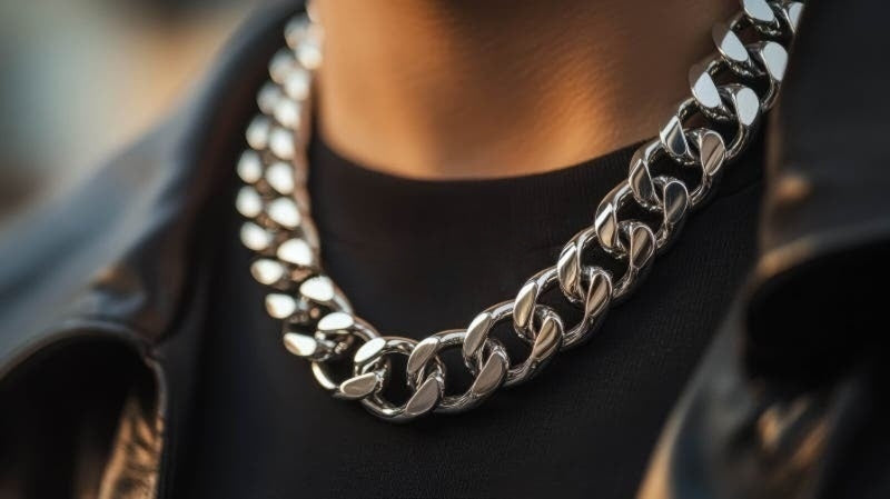 Stylish Cuban Link Silver Chain for Every Look