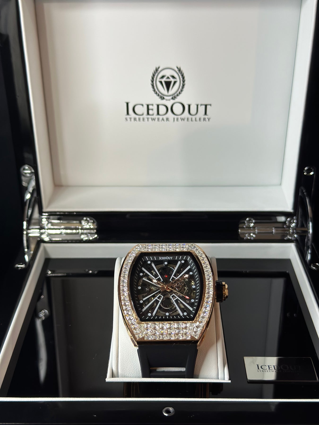 IcedOut Elite Baguette Watch gold icedoutnz