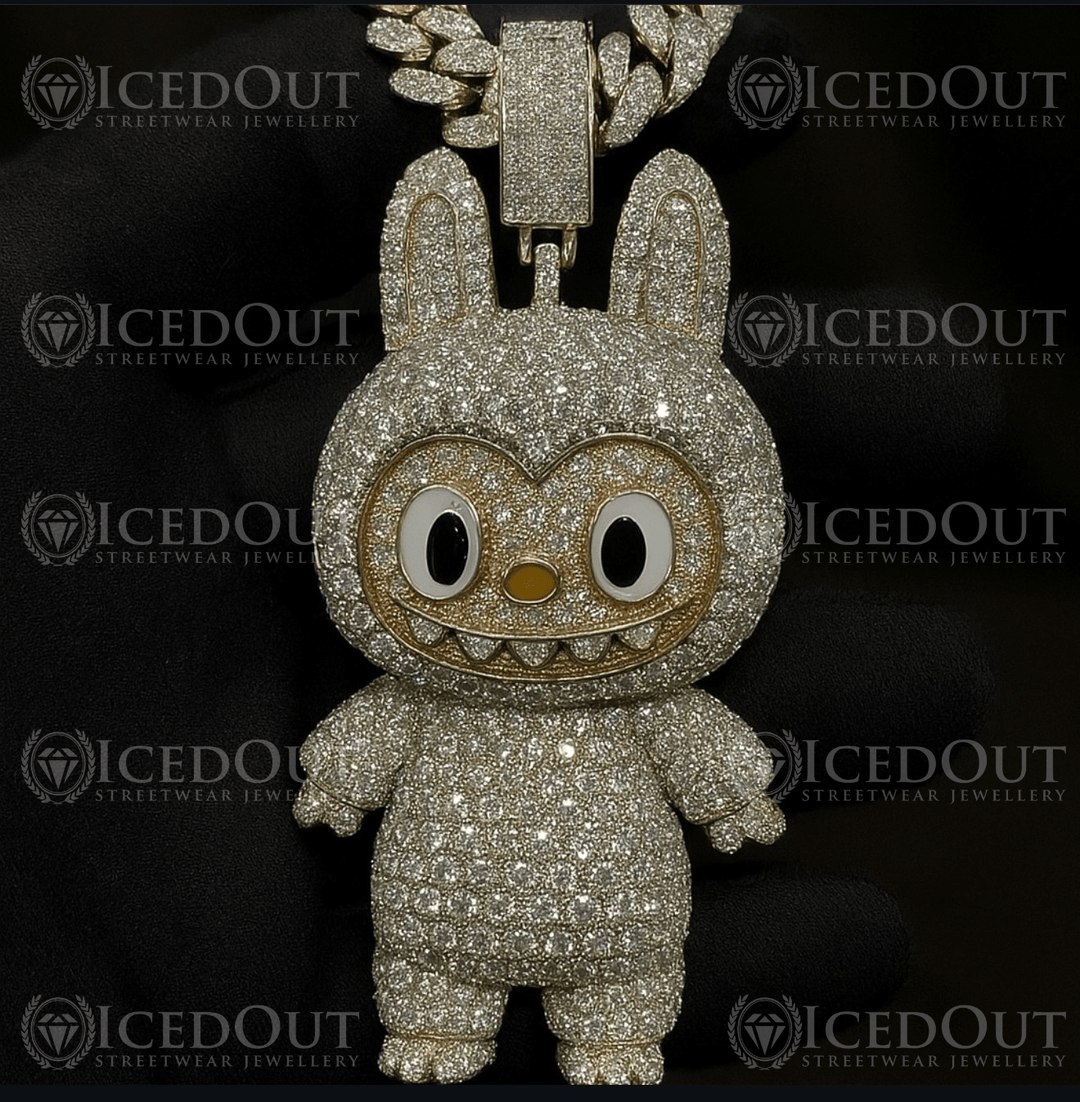 LABUBU Iced Pendant – Moissanite x S925 Silver – IcedOut