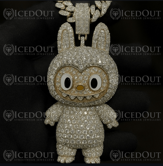 LABUBU Iced Pendant – Moissanite x S925 Silver – IcedOut