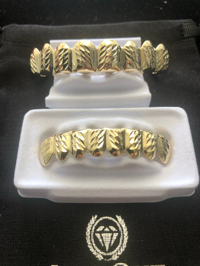 Diamond Cut Grillz Gold