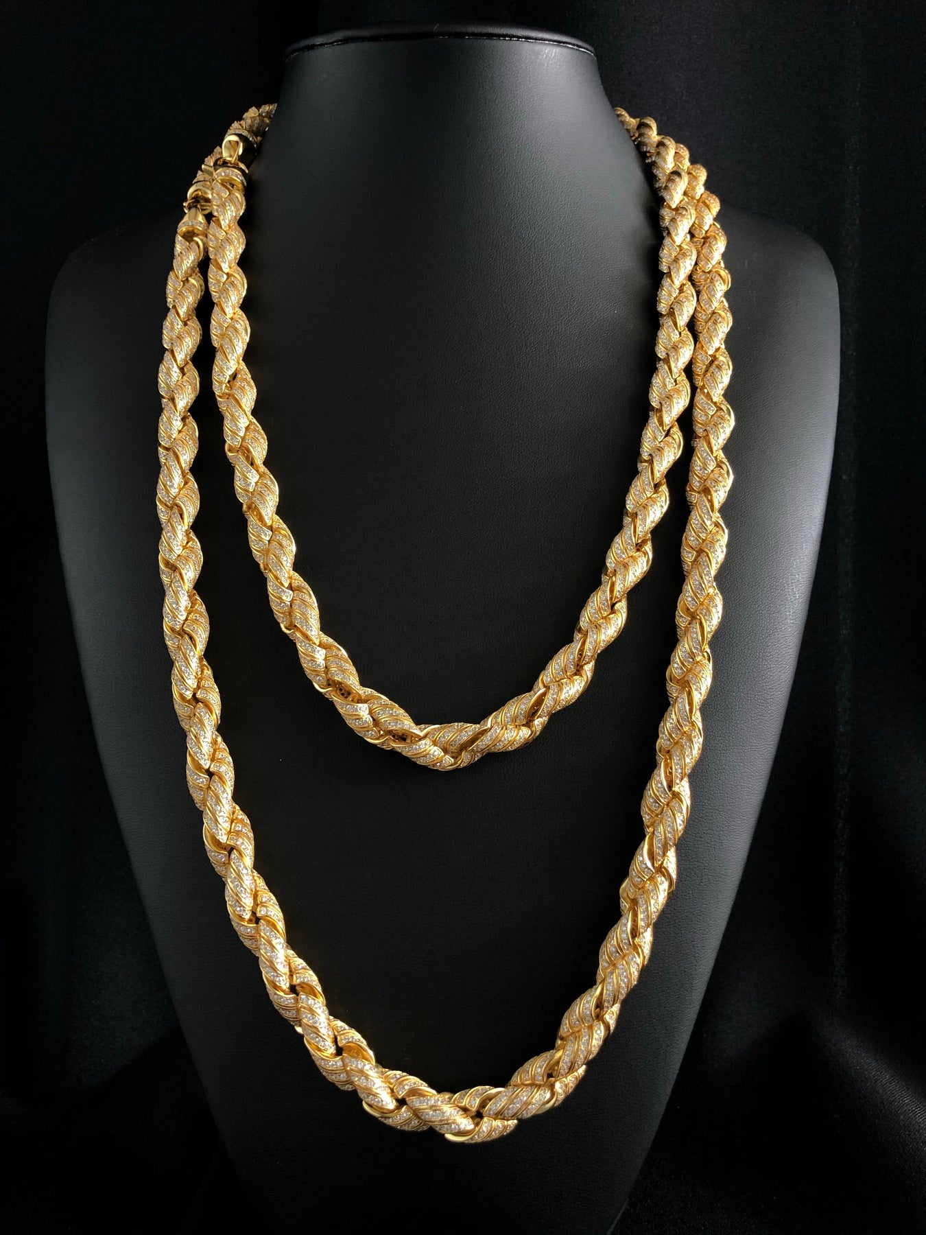 Iced hotsell rope chain